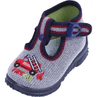 Sarcia.eu Marineblauwe en witte brandweerpantoffels LEMIGO