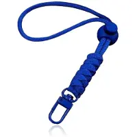 LGT JWLS Telefoonkoord/Sleutelhanger met Karabijnsluiting en Koordstopper - Blauw