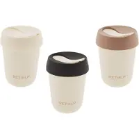 Retulp Travel Mug - Voordeel pakket - Koffiebekers to go - Koffiebeker 3 stuks - White - 275 ml