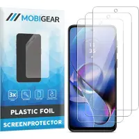 Mobigear Screenprotector geschikt voor Motorola Moto G54 | Screenprotector Folie - Case Friendly (3-Pack)