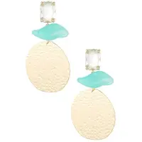 Yehwang Statement Oorbellen Beach Vibes - Blauw