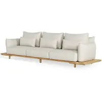 Suns Bora 3-zits loungebank naturel gravel