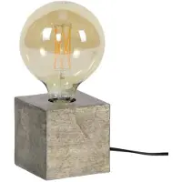 Hoyz tafellamp block antiek nikkel industrieel 10x10x10