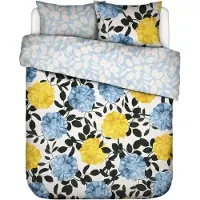 Essenza & Co Dekbedovertrek Bloom With A View Bright White Percal-200 x 200 / 220 cm | 2-Persoons