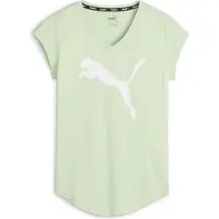 Puma Train Favorite Heather Cat Tee Dames Sportshirt - Fresh Mint Heather