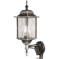 Elstead Lighting Wandlamp buiten met bewegingssensor Wexford, zwart, metaal, Antiek