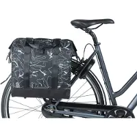 Basil Grand Flower Fietstas 23L Zwart || Maat: 23
