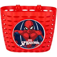 Disney Spider-Man fietsmand junior 20 cm rood