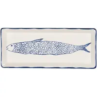Clayre & Eef Cremekleurige Schaal 30*12*2 cm 6CE1243