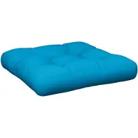 vidaXL Palletkussen 50x50x12 cm stof blauw