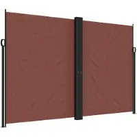 vidaXL Tuinscherm uittrekbaar 220x1200 cm bruin