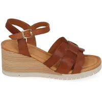 Aqa Shoes A8585 Sandalen | Maat 39 Dames Cognac