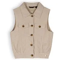 Nono Meisjes gilet suede - Dodhy - Sneeuw wit. Maat: 146/152