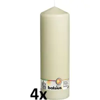 Bolsius Stompkaars - 300/100 mm - 4 stuks - Ivoor