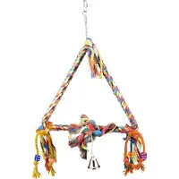 Flamingo Vogelspeelgoed touwschommel triangel 33x5x47 cm M