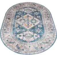 Veer Carpets Vloerkleed laria blue 4 ovaal 160 x 230 cm