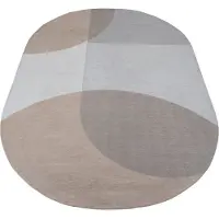 Veer Carpets Vloerkleed eli beige ovaal 160 x 230 cm
