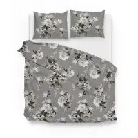 Zohome Zo Home Dekbedovertrek Katoen Flanel Ella - grey 240x200/220cm
