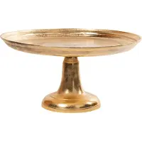 Mars & More dienblad op voet champagne goud 60x60x30cm