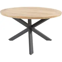 4SO Taste Prado Dining Tafel Teak Antracite dia. 130 cm