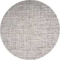Veer Carpets Vloerkleed cross grey/beige rond ø200 cm