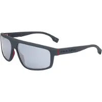 HUGO BOSS Zonnebril BOSS 1379/S 61/14/130 Mat grijs rood Acetaat MAN BOSS 1379/S
