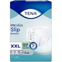 Tena Proskin Slip Super XXL (Bariatric) - 4 paquets de 32 protections