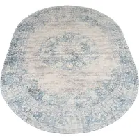 Veer Carpets Vloerkleed viola blue ovaal 160 x 230 cm
