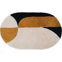 Veer Carpets Badmat bowie oker ovaal 60 x 100 cm