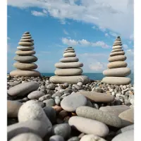 Dimex Fotobehang - Stack of Stones 225x250cm - Vliesbehang