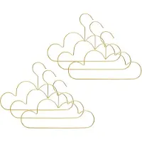 Atmosphera Kledinghanger Wolk - 6x - goud - kinderen - hangers
