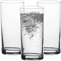 LAV Waterglazen/longdrink glazen tumblers Liberty - transparant glas - 6x stuks - 295 ml