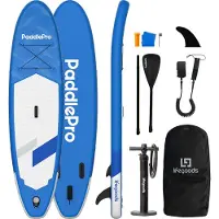 LifeGoods SUP Board Allround Compact - 100 KG Draagkracht - Opblaasbaar - Compleet SUP pakket - Blauw