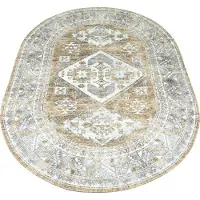 Veer Carpets Vloerkleed laria brown 5 ovaal 160 x 230 cm