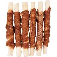 Flamingo R'hide - Snack Honden - R'hide Staaf Met Eend 15mm 15cm 6st 180g - 6st - 129135 - 6st