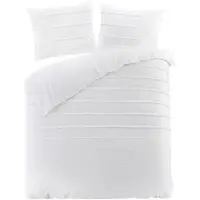 Papillon dekbedovertrek Lucidia - wit - katoen percale - 240x220