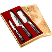 Forged Intense Messenset 3pcs - Koksmes+Hakbijl+Huishoudmes