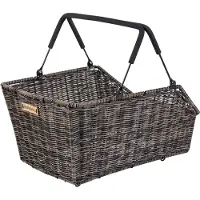 Basil cento rattan look multi system - fietsmand - achterop - bruin