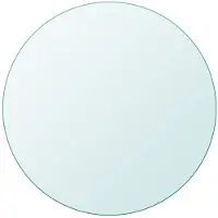 vidaXL Tafelblad van gehard glas 700 mm rond