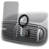 Mobilizera Airvent Magnetische Houder Zwart, Smartphonehouder, Zwart