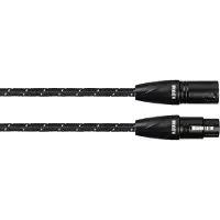 Avinity Audiokabel, XLR-stekker - XLR-koppeling, stof, verguld, 0,5 m