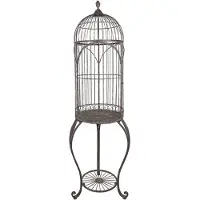 Clayre & Eef Vogelkooi decoratie Ø 52x187 cm ijzer
