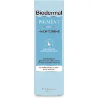 Biodermal Pigment Nachtcrème, 50 ml - Nachtcreme met Niacinamide & Hyaluronzuur, Vermindert pigmentvlekken, Egaliseert de huid, Hydrateert intensief, Zichtbaar resultaat na 4 weken*