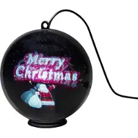 Konstsmide Kerstbol met kerstman en cadeauzak | | Ø 15 cm