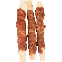 Flamingo R'hide - Snack Honden - R'hide Staaf Met Eend 20mm 17cm 3st 155g - 3st - 129132 - 3st