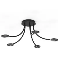 Steinhauer Plafondlamp Turound zwart 5 flex