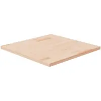 vidaXL Tafelblad vierkant 60x60x2,5 cm onbehandeld massief eikenhout