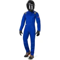 Sparco MS-4 - Monteursoverall Overall - Zwart/Grijs/Blauw/Rood