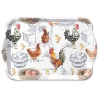 Ambiente Tray Chicken Farm 13x21cm