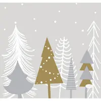 Duni Servetten Winter Trees 33x33cm